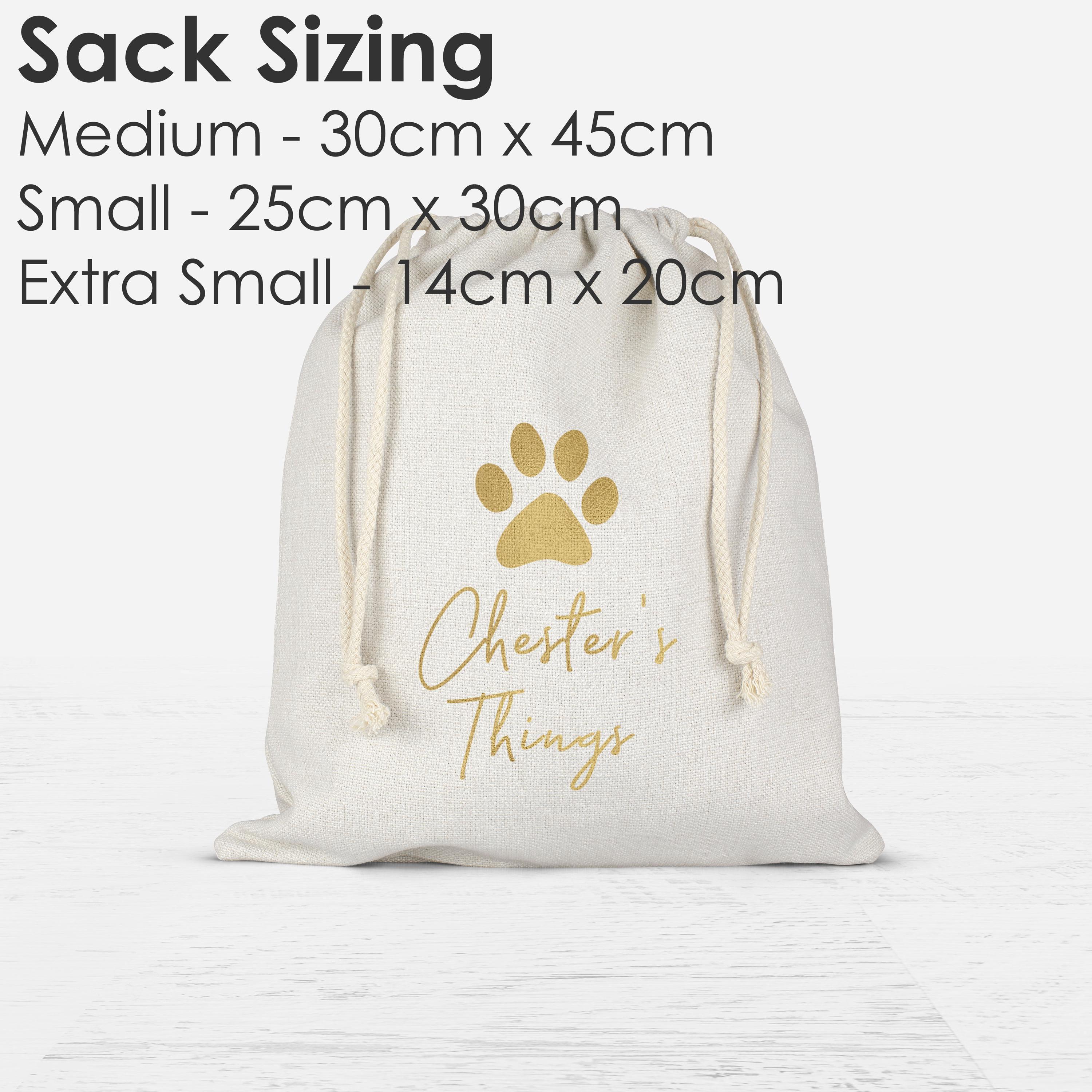 il_fullxfull.8569778805_aksl Personalised Dog Stuff Storage Bag, Drawstring Cotton Dog Stuff Bag, Dog Things Drawstring Bag, Personalised Dog Gift, Dog things Sack