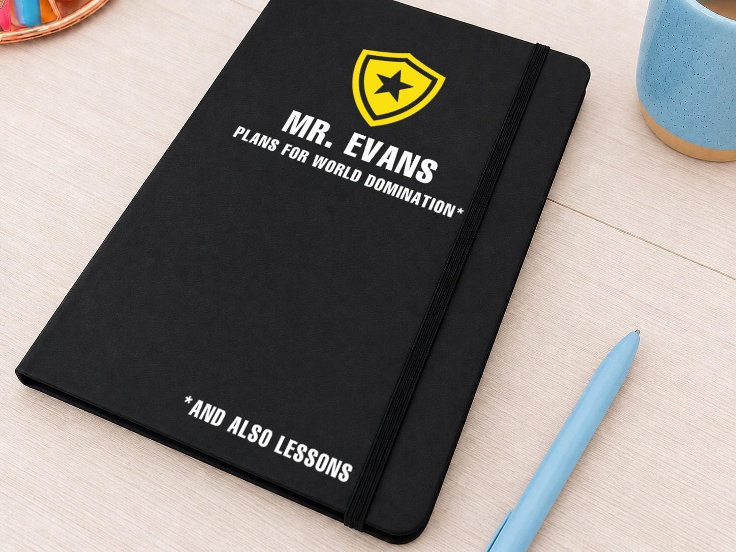 Personalised Teacher Notebook with Name Personalised Teacher Notebook with Name