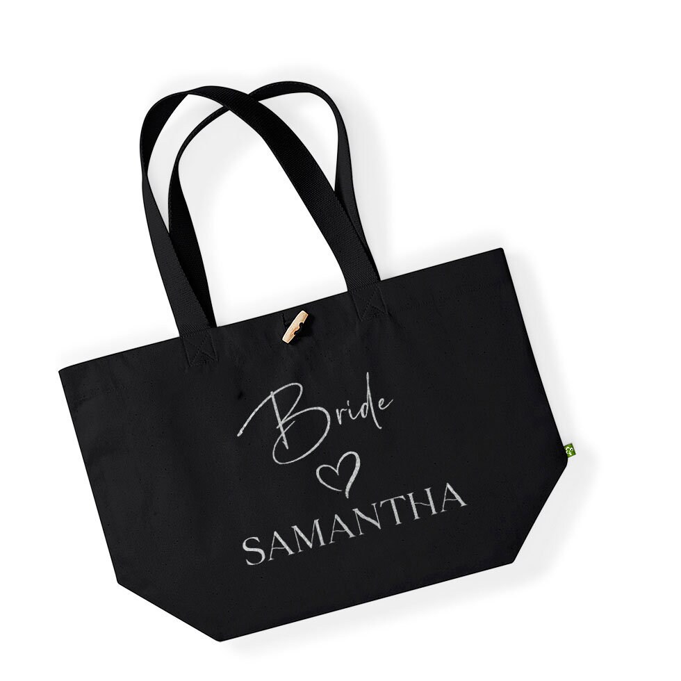 Personalised Bridesmaid Tote Bag, Bride Bag, Bridesmaid Proposal, Hen Party Bag, Maid of Honour, Custom Gift, Bridesmaid Gifts, Bride Gift