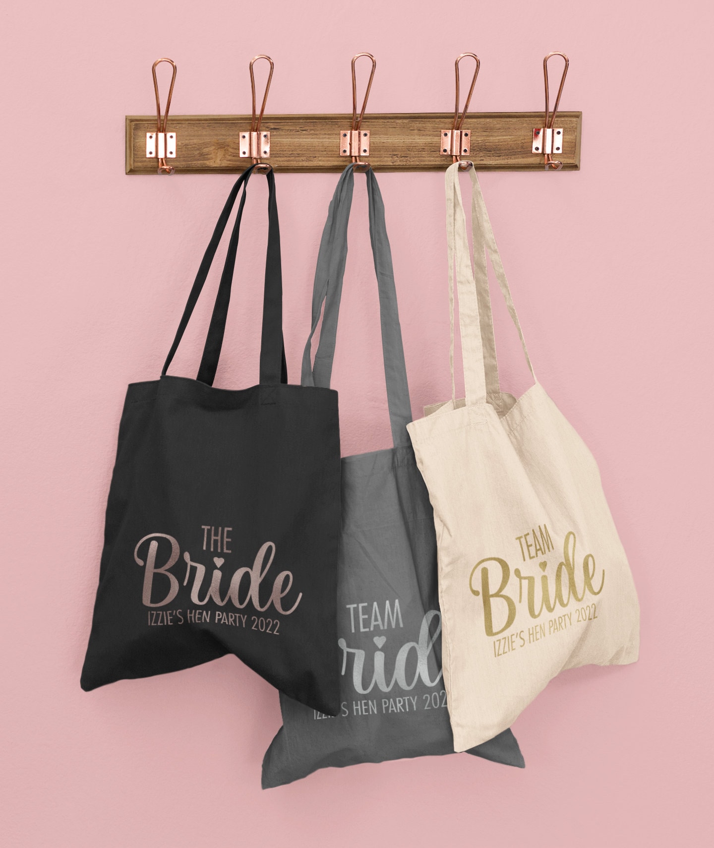 Personalised Hen Party Tote Bag with Name and Role Personalised Hen Party Tote Bag with Name and Role