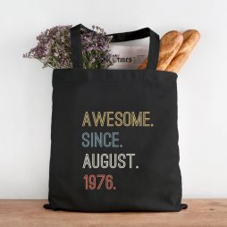 Birthday Gift For Her, Awesome Since ANY YEAR Tote Bag, Birthday Idea, 30th, 40th, 50th 60th Birthday Present Cotton Bag Birthday Gift For Her, Awesome Since ANY YEAR Tote Bag, Birthday Idea, 30th, 40th, 50th 60th Birthday Present Cotton Bag