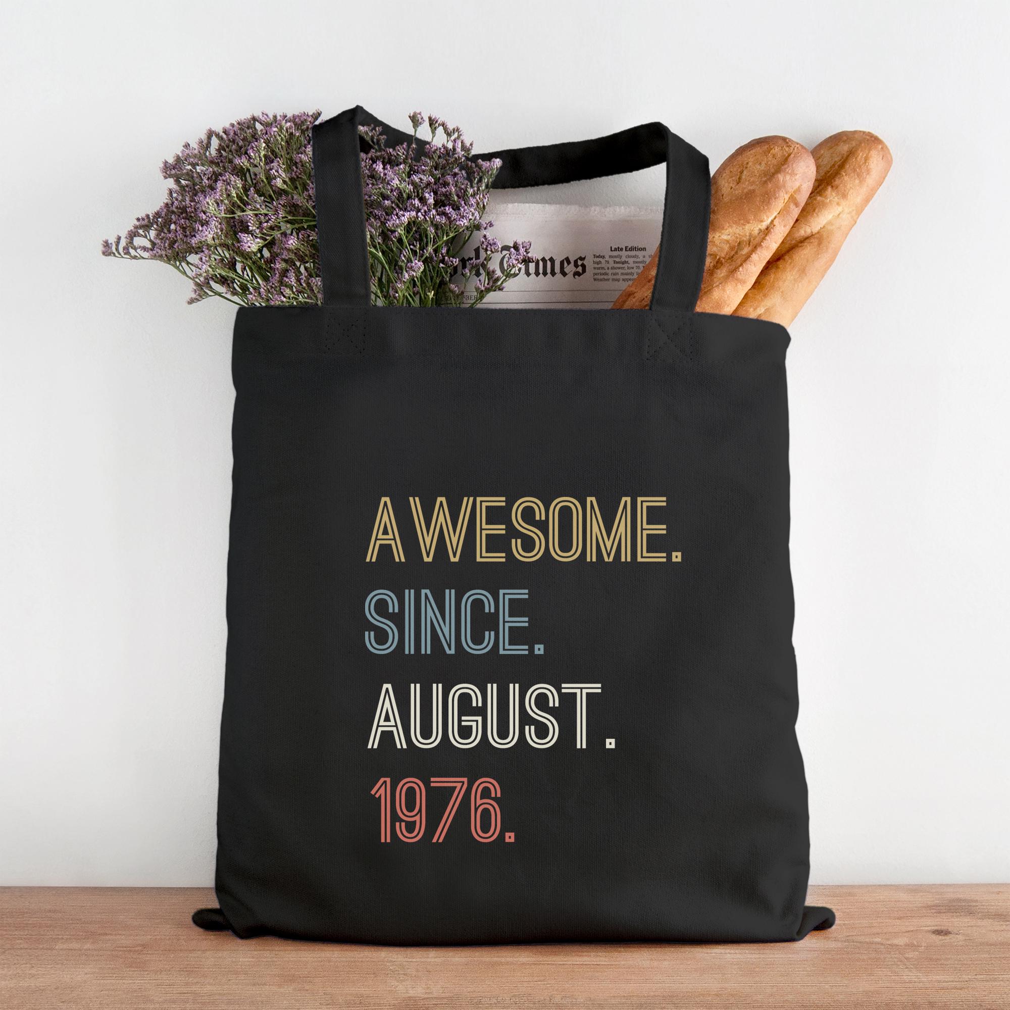 Personalised Awesome Since Month and Year Cotton Tote Bag Personalised Awesome Since Month and Year Cotton Tote Bag