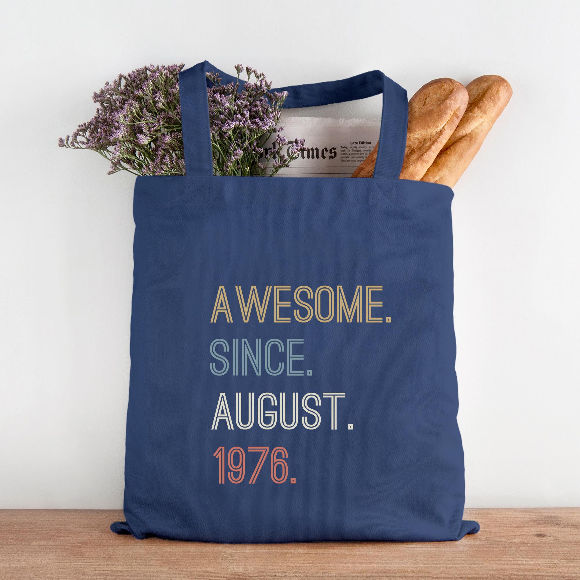 Personalised Awesome Since Month and Year Cotton Tote Bag Personalised Awesome Since Month and Year Cotton Tote Bag