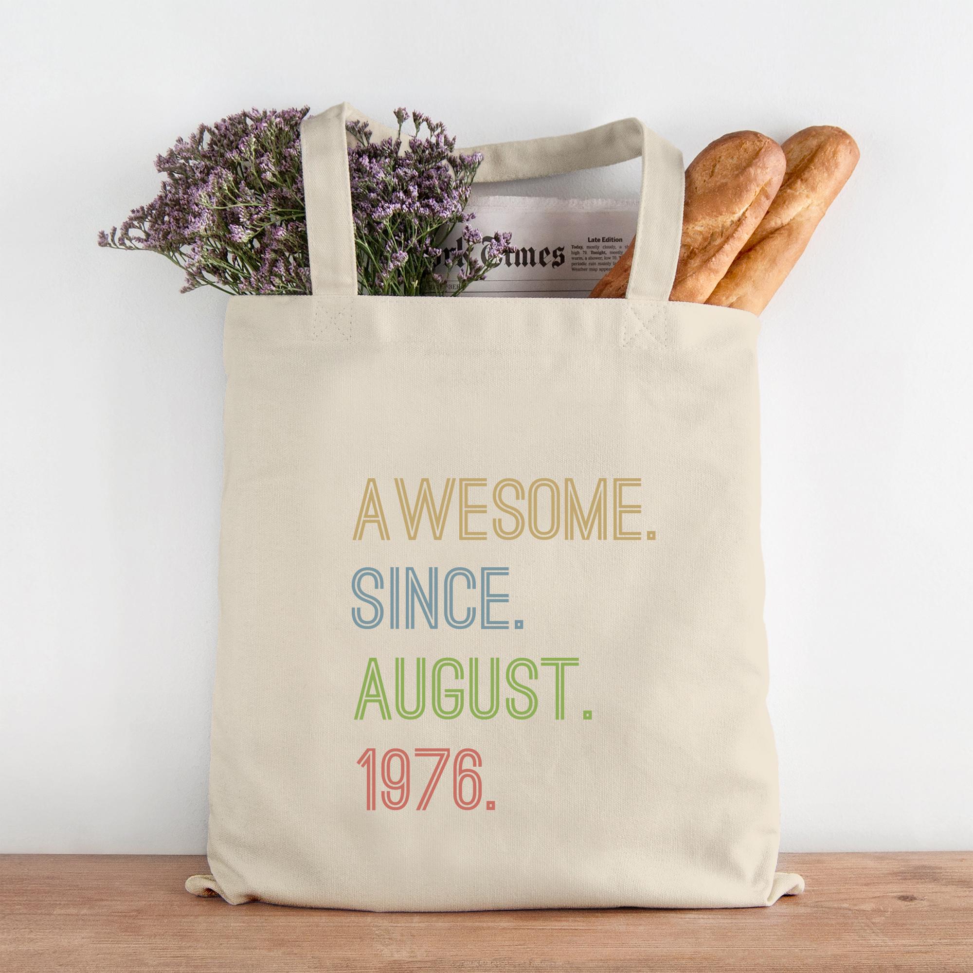 Personalised Awesome Since Month and Year Cotton Tote Bag Personalised Awesome Since Month and Year Cotton Tote Bag