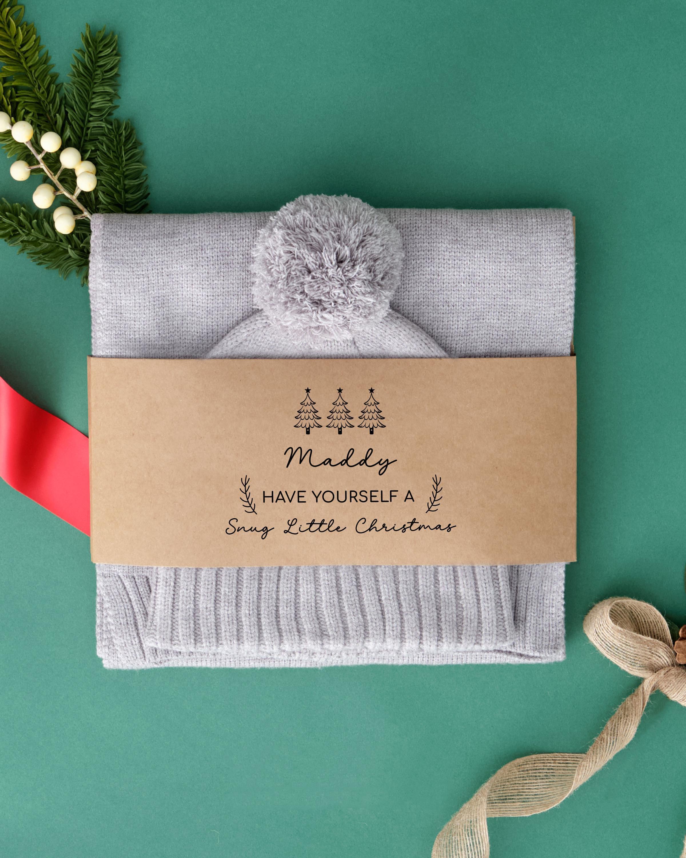 Personalised Winter Beanie Hat and Scarf Set Personalised Winter Beanie Hat and Scarf Set