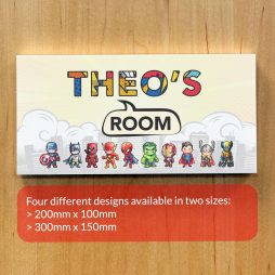 Personalised Superhero Door Sign for Kids Personalised Superhero Door Sign for Kids