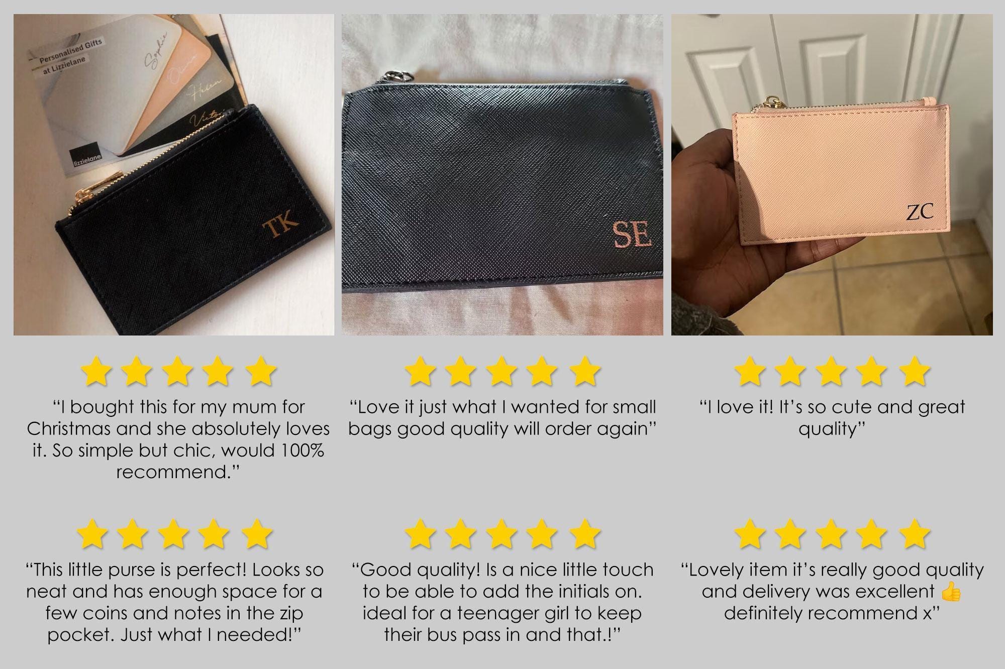 Personalised Card Holder for Men with Monogram Initials Personalised Card Holder for Men with Monogram Initials