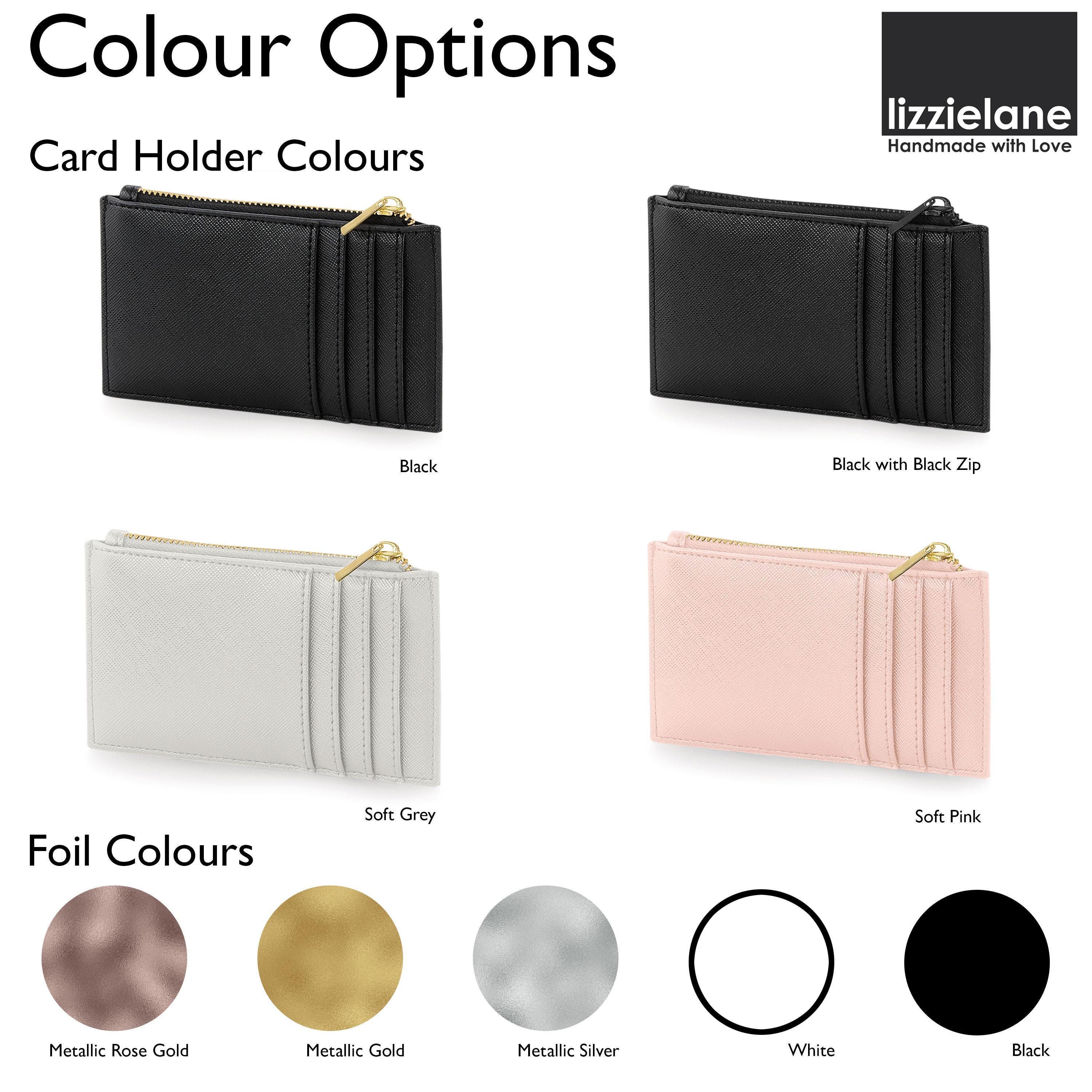 Personalised Card Holder for Men with Monogram Initials Personalised Card Holder for Men with Monogram Initials