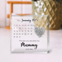 Personalised First Mother’s Day Acrylic Block Calendar Keepsake Personalised First Mother’s Day Acrylic Block Calendar Keepsake