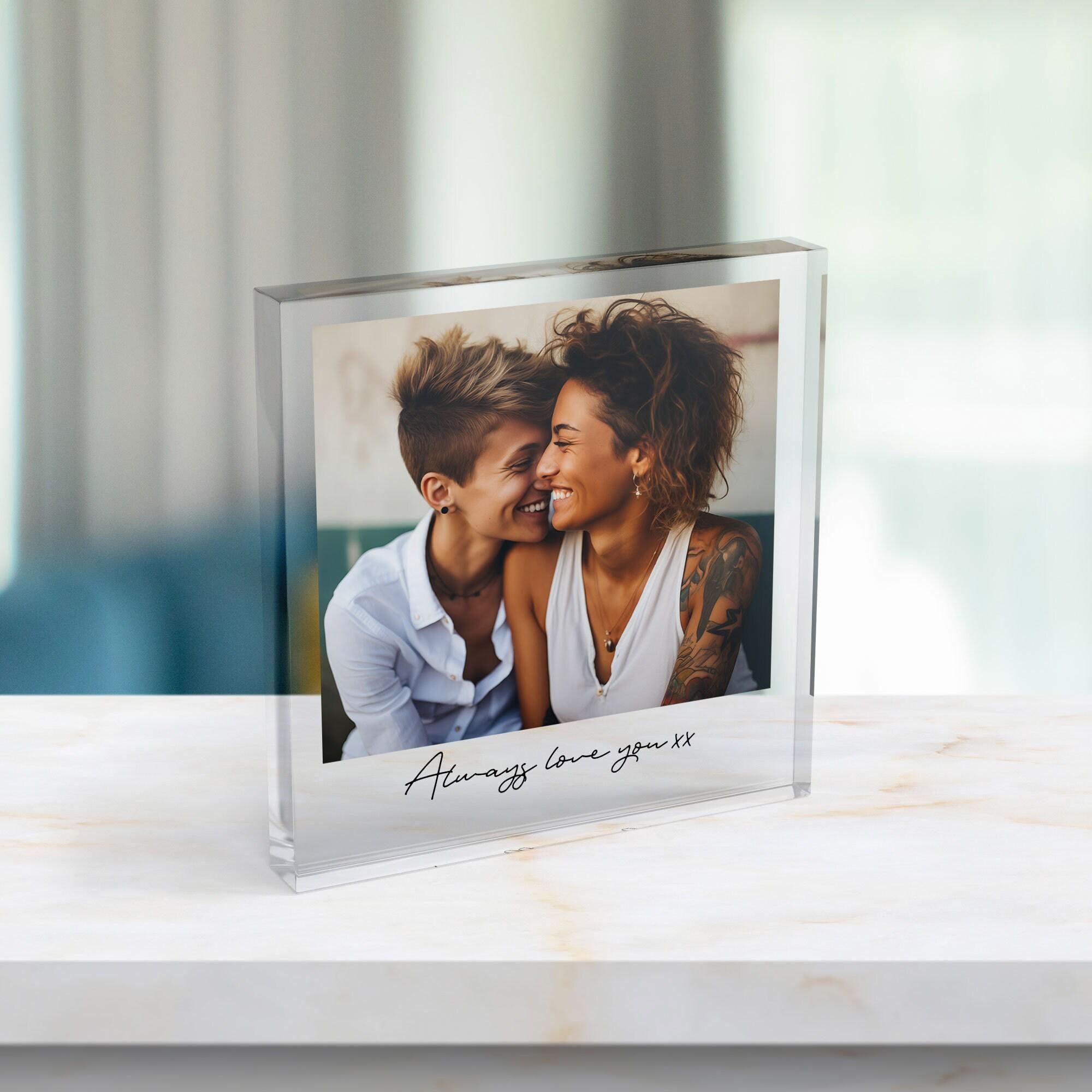 il_fullxfull.8521777748_j8ny Custom Photo Block, Personalised Valentine's Gift for Him/Her, Wedding Gift for Couples, Anniversary Photo Keepsake with Gift Bag, Christmas