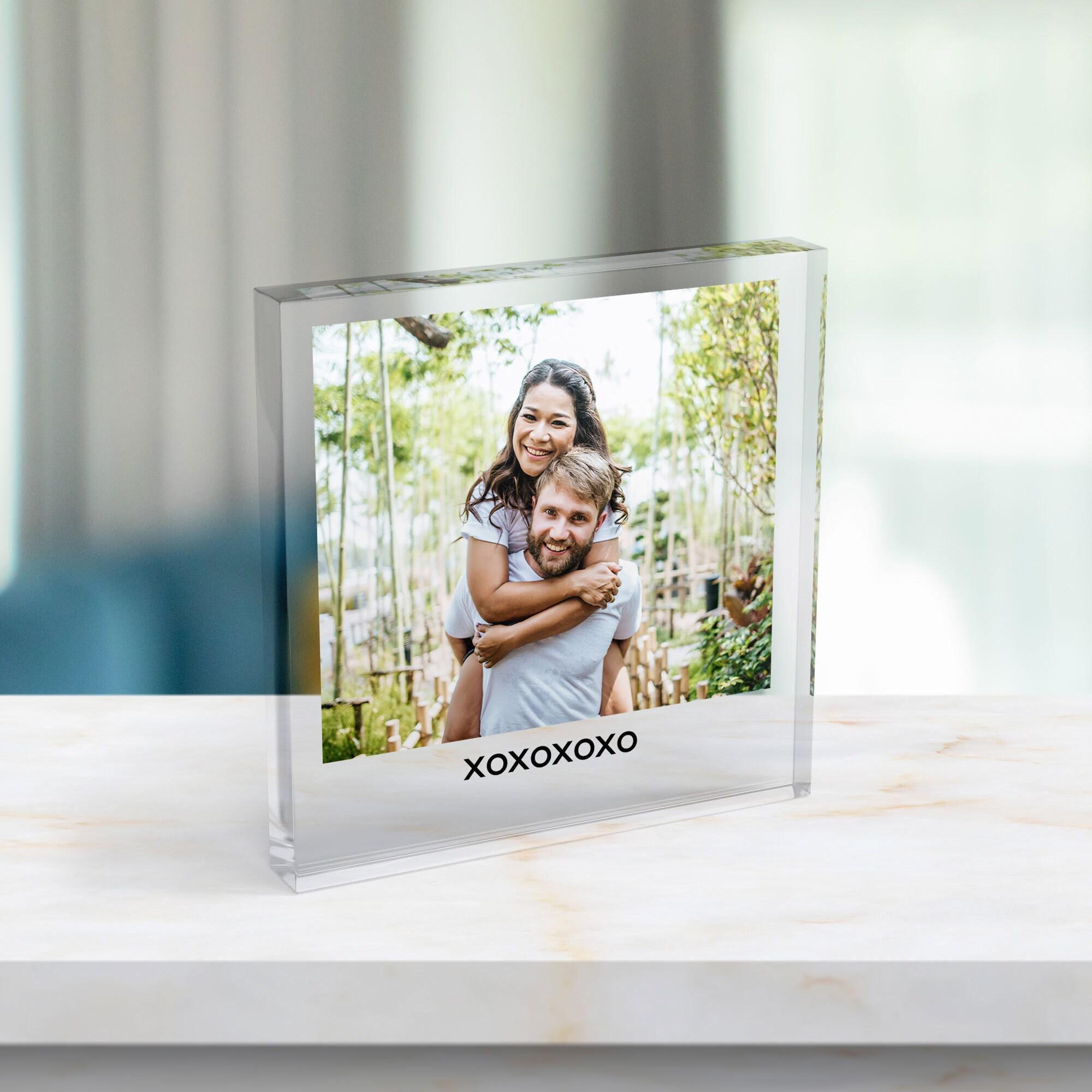 Personalised Valentine’s Day Acrylic Photo Block with Custom Message Personalised Valentine’s Day Acrylic Photo Block with Custom Message