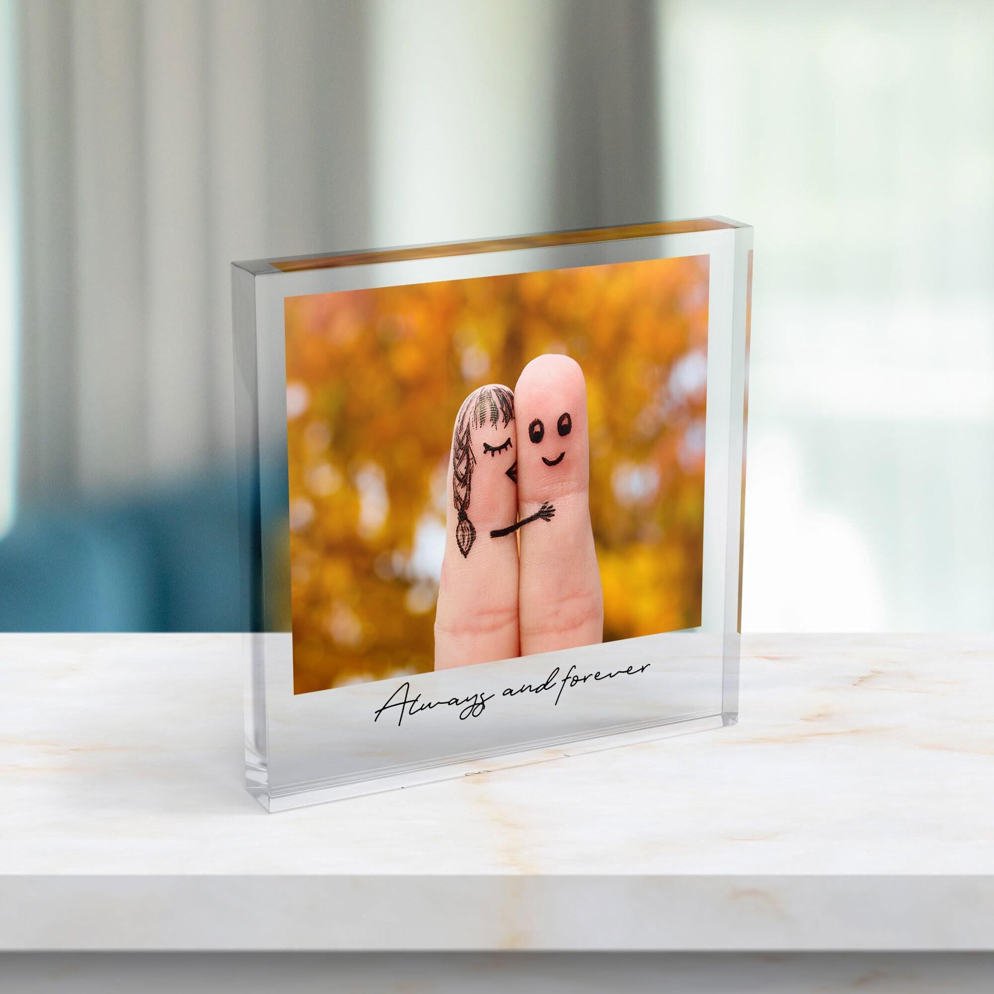 Personalised Valentine’s Day Acrylic Photo Block with Custom Message Personalised Valentine’s Day Acrylic Photo Block with Custom Message