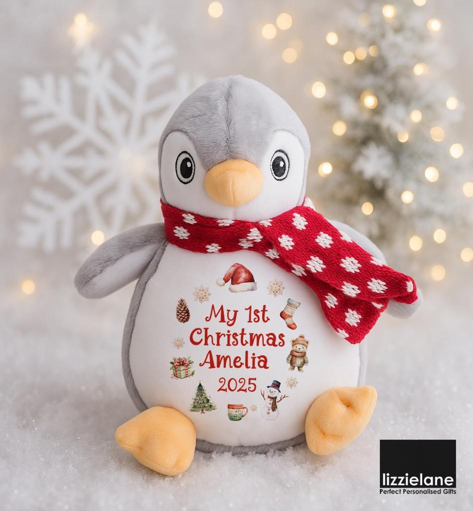 Personalised First Christmas Penguin Soft Toy for Babies Personalised First Christmas Penguin Soft Toy for Babies