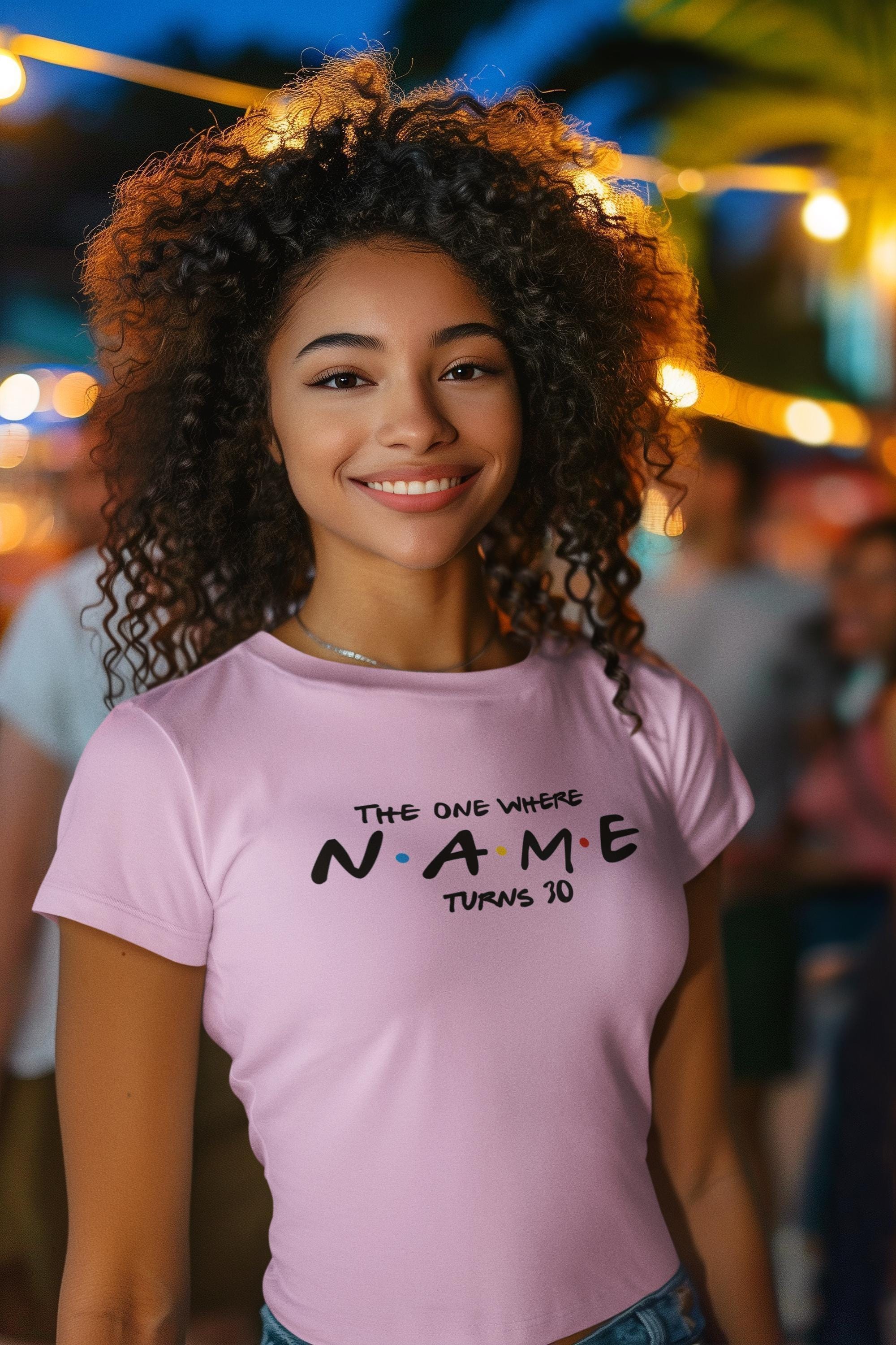Personalised The One Where Birthday T Shirt - any AGE 18 20 21 30 40 50 60 70 Personalised The One Where Birthday T Shirt - any AGE 18 20 21 30 40 50 60 70