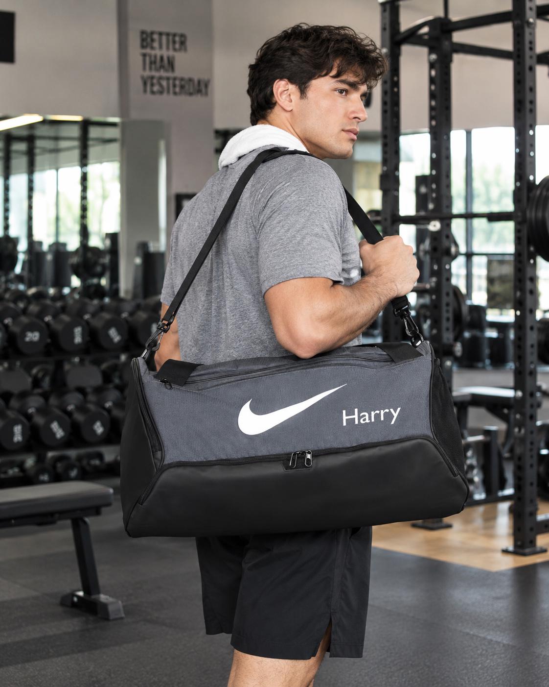 il_fullxfull.8526760588_21qp Elite Personalised Nike Brasilia Duffle Bag 60L, Large Custom Name Gym Bag, Football Kit Bag, PE Sports Bag, Travel Holdall Gift