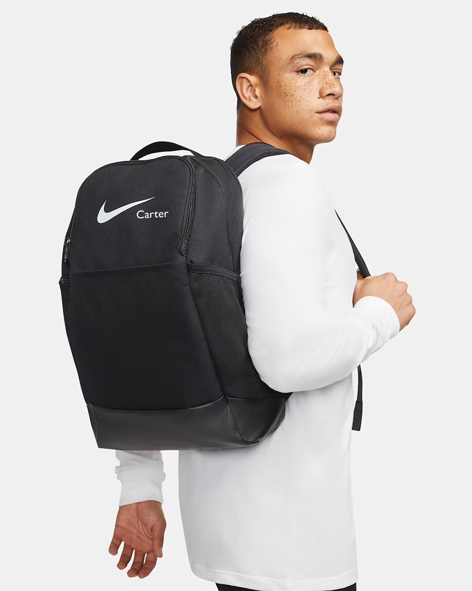 Personalised Nike Brasilia 24L Backpack with Name Personalised Nike Brasilia 24L Backpack with Name