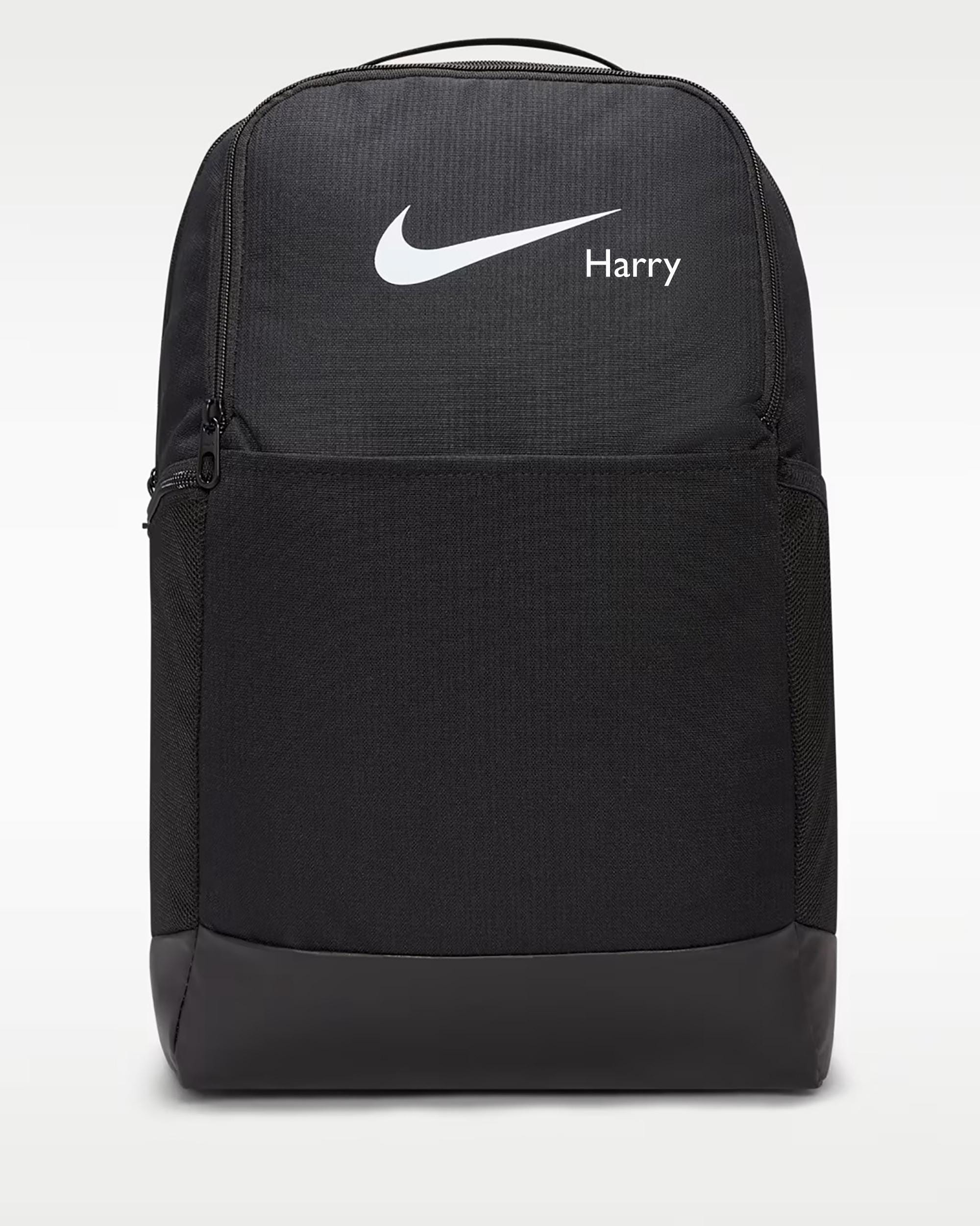 il_fullxfull.8536800690_h7hf Personalised Nike Brasilia 24L Backpack, Custom Name Football Bag, PE Kit Rucksack, Gym Training Backpack, School Sports Bag, Unisex Gift