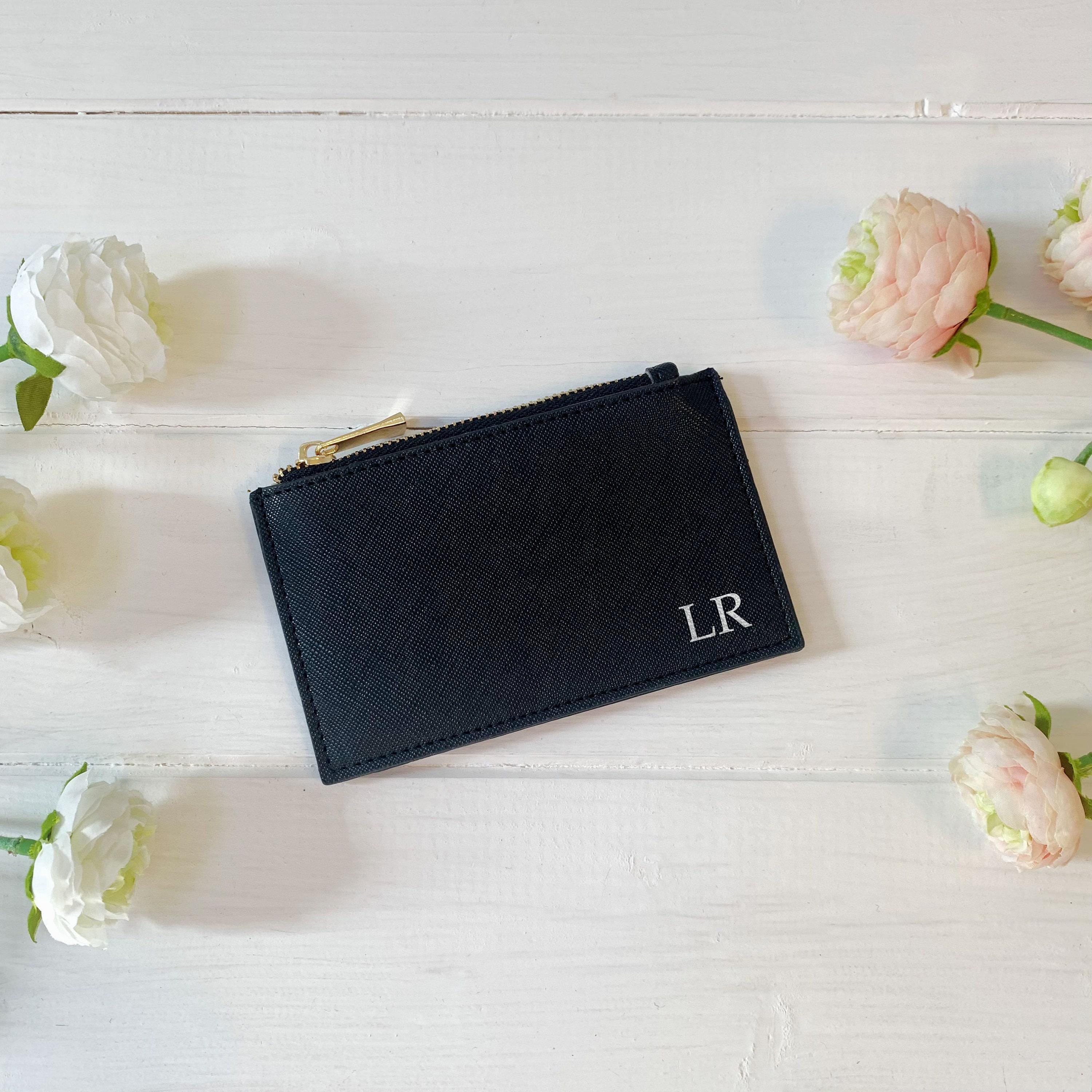 Personalised Card Holder for Men with Monogram Initials Personalised Card Holder for Men with Monogram Initials