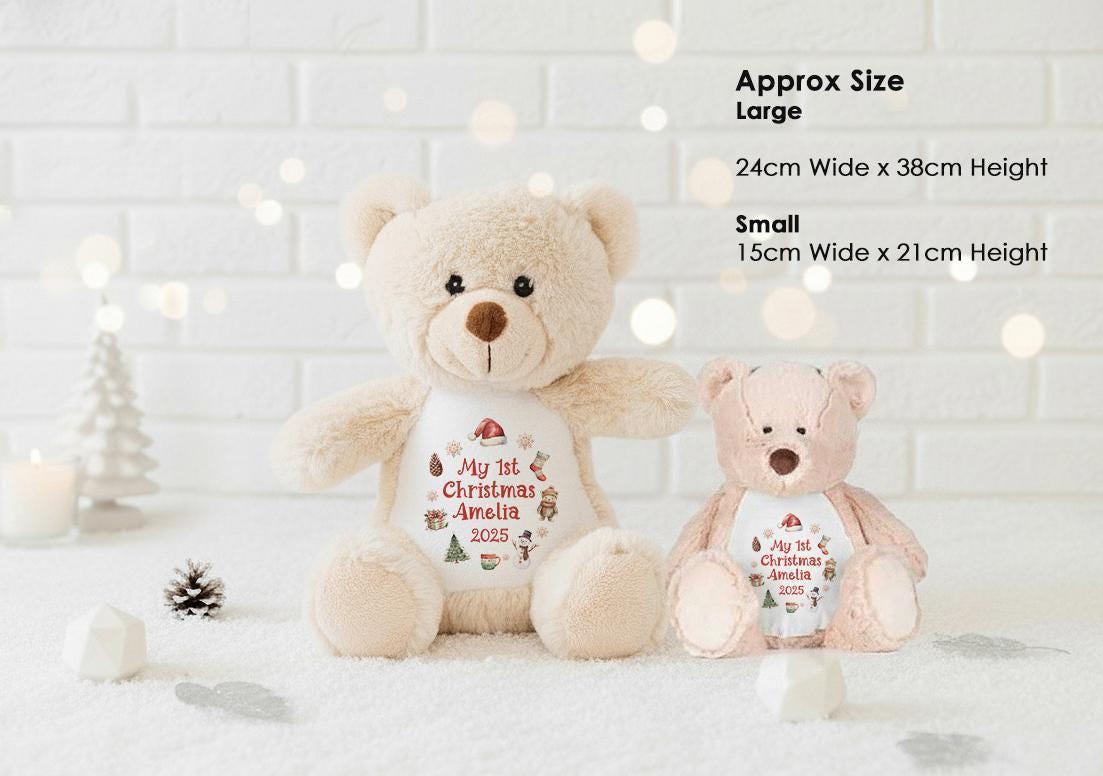 Personalised First Christmas Teddy Bear for Babies Personalised First Christmas Teddy Bear for Babies