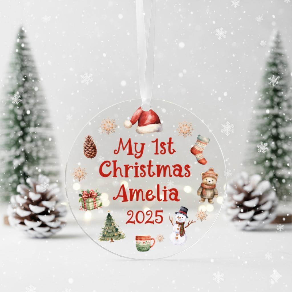 Personalised First Christmas Teddy Bear for Babies Personalised First Christmas Teddy Bear for Babies