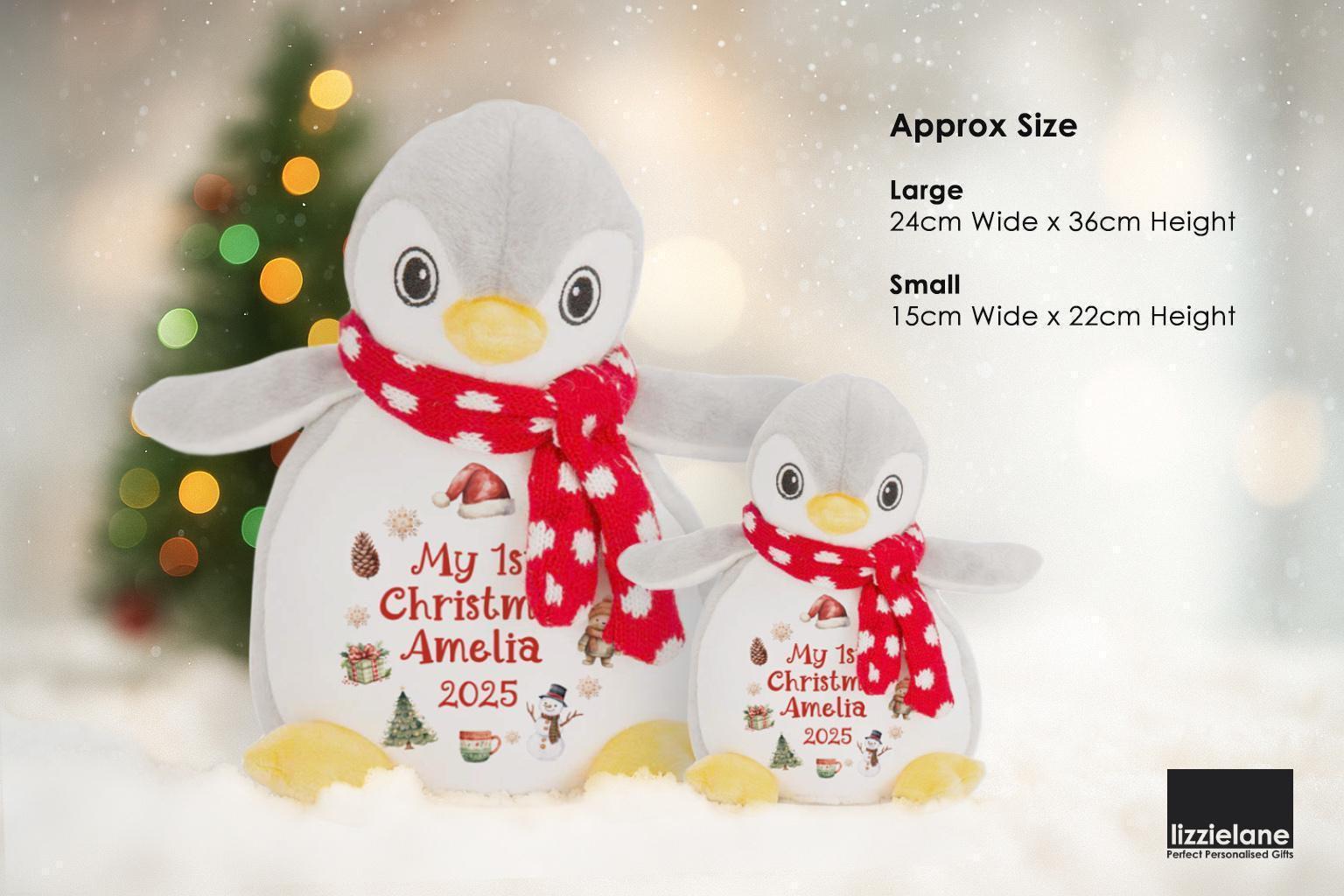 Personalised First Christmas Penguin Soft Toy for Babies Personalised First Christmas Penguin Soft Toy for Babies