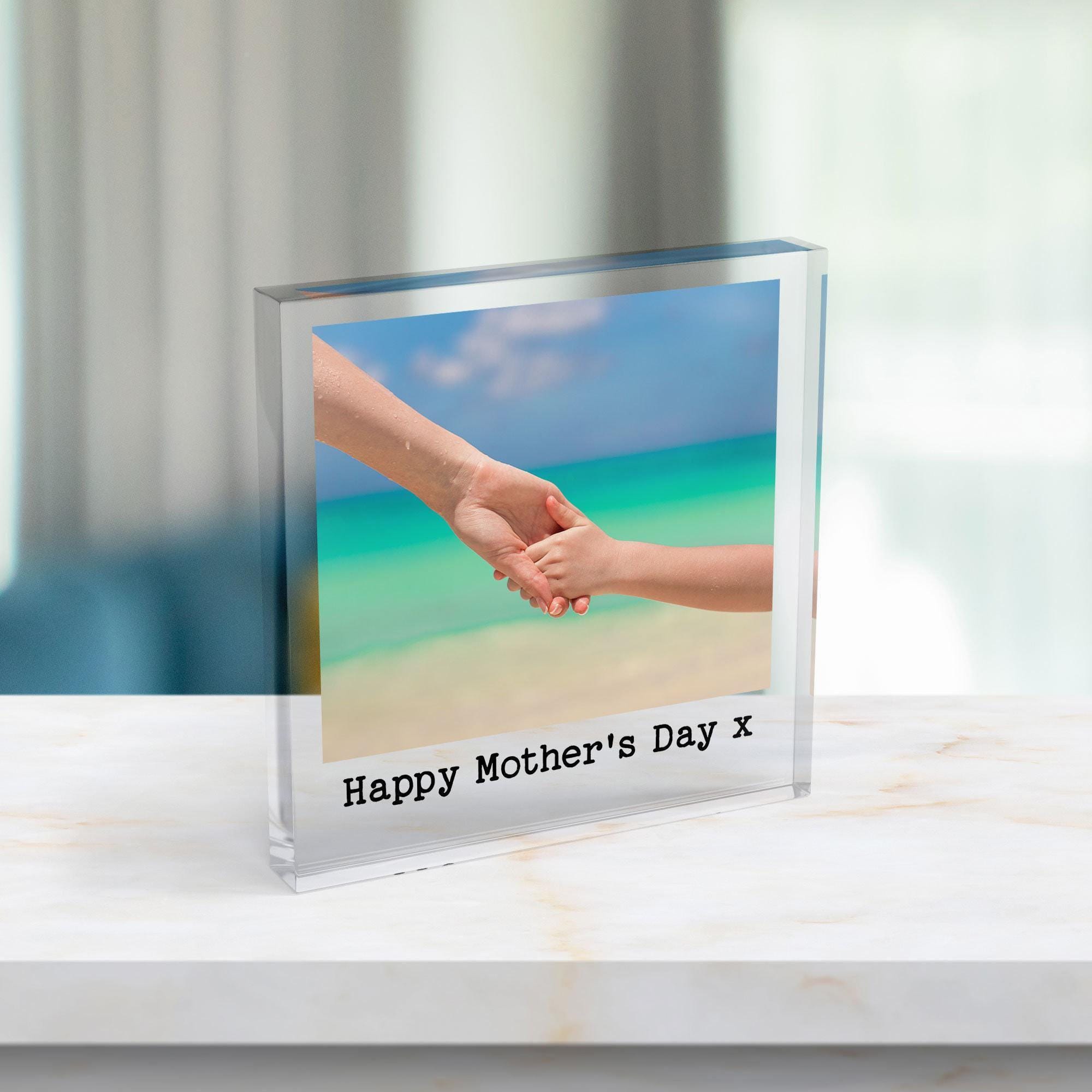 Personalised Photo Block Gift for Mum with Custom Message Personalised Photo Block Gift for Mum with Custom Message