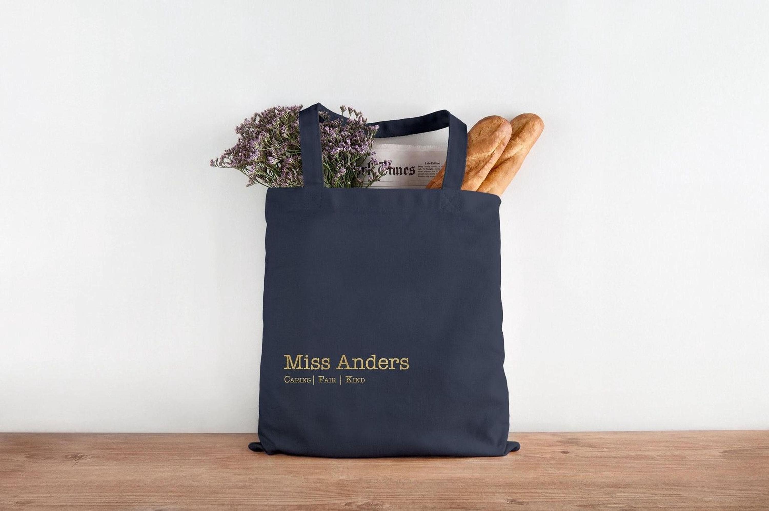 il_fullxfull.8569728969_3blc Teacher Thank You Gift Tote Bag | Personalised Teacher Gift | Custom Gift for TA | Teacher Appreciation Gift Idea | Teaching Assistant Gift