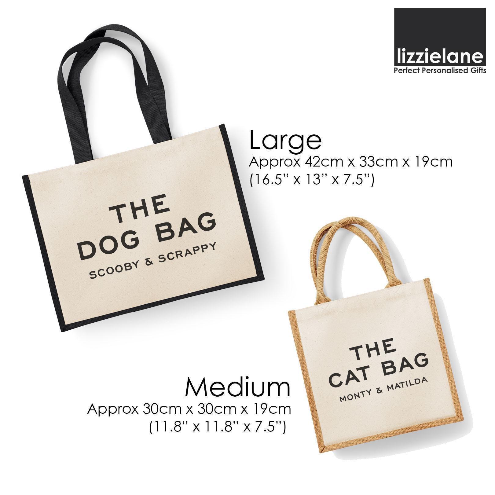 Personalised The Dog Tote Bag with Name Personalised The Dog Tote Bag with Name
