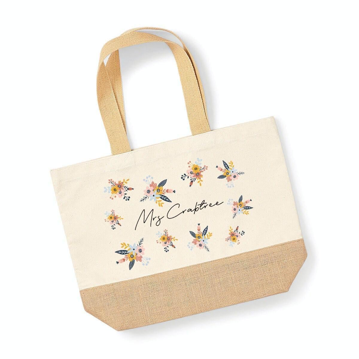il_fullxfull.8569745013_4tmk Personalised Teacher Tote Bag, Teacher Tote Bag, School Leaving Gift, Gift For Teacher, Teacher Gifts, Graduation Tote Bag Canvas, School