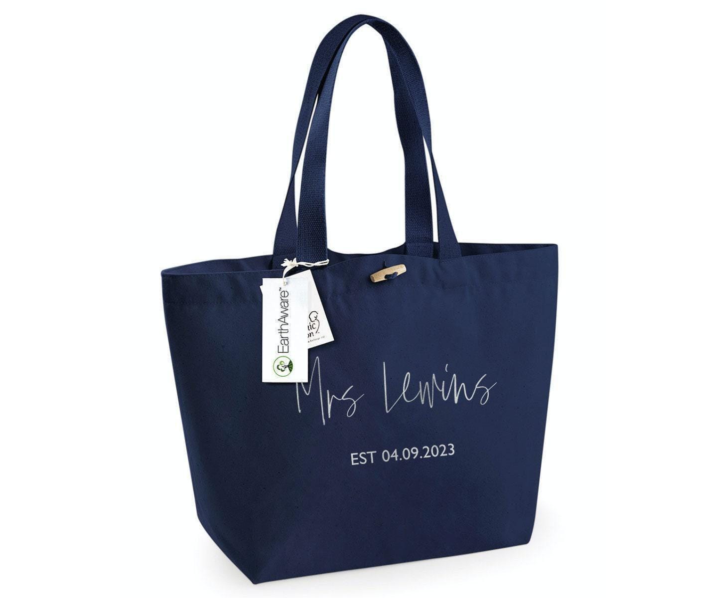 Personalised Bride Bag, Engagement gifts, Bride Tote Bags, Wedding Gift, Bridal Shower Gift, Gift For Bride, Bridal Gift, Honeymoon Gifts