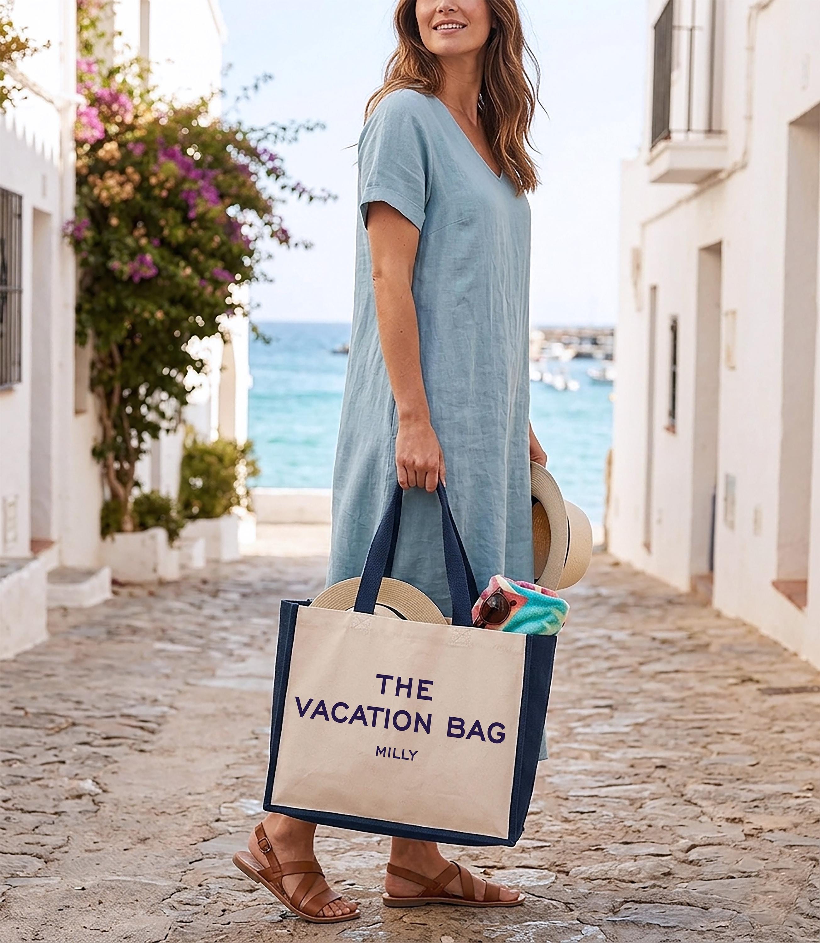Personalised The Holiday Canvas Tote Bag Personalised The Holiday Canvas Tote Bag