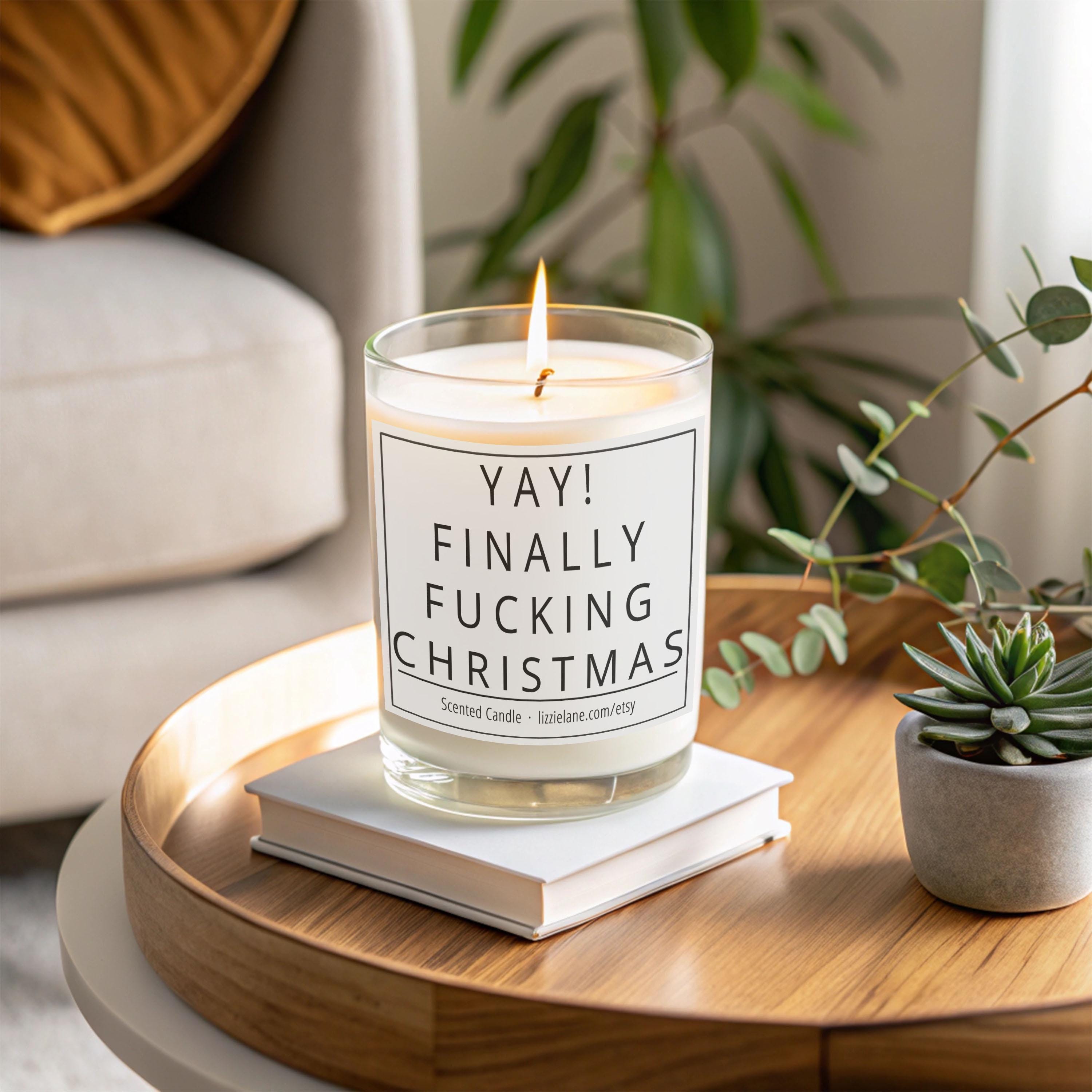 Funny Christmas Candle with Scented Vanilla Jar Funny Christmas Candle with Scented Vanilla Jar