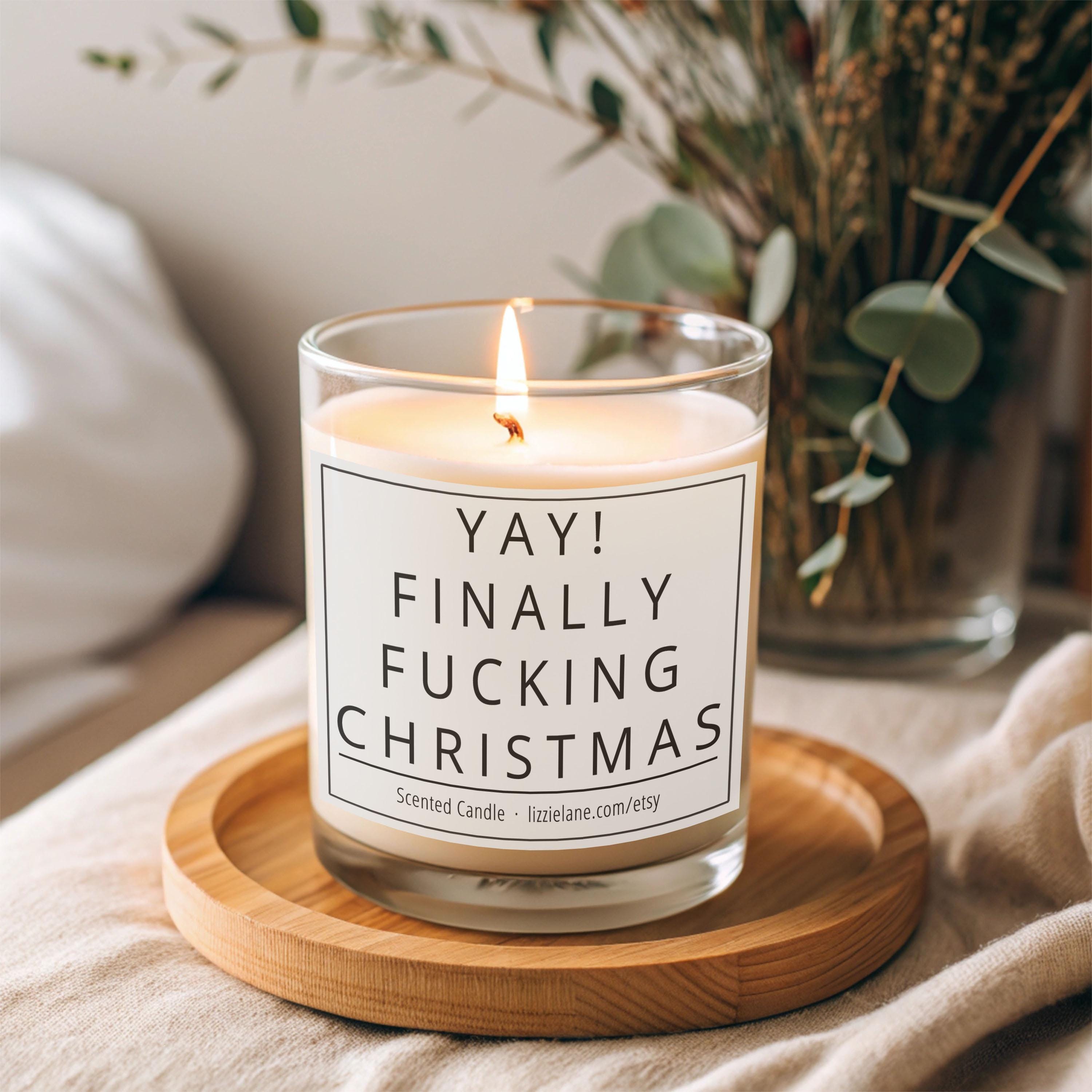 Funny Christmas Candle with Scented Vanilla Jar Funny Christmas Candle with Scented Vanilla Jar