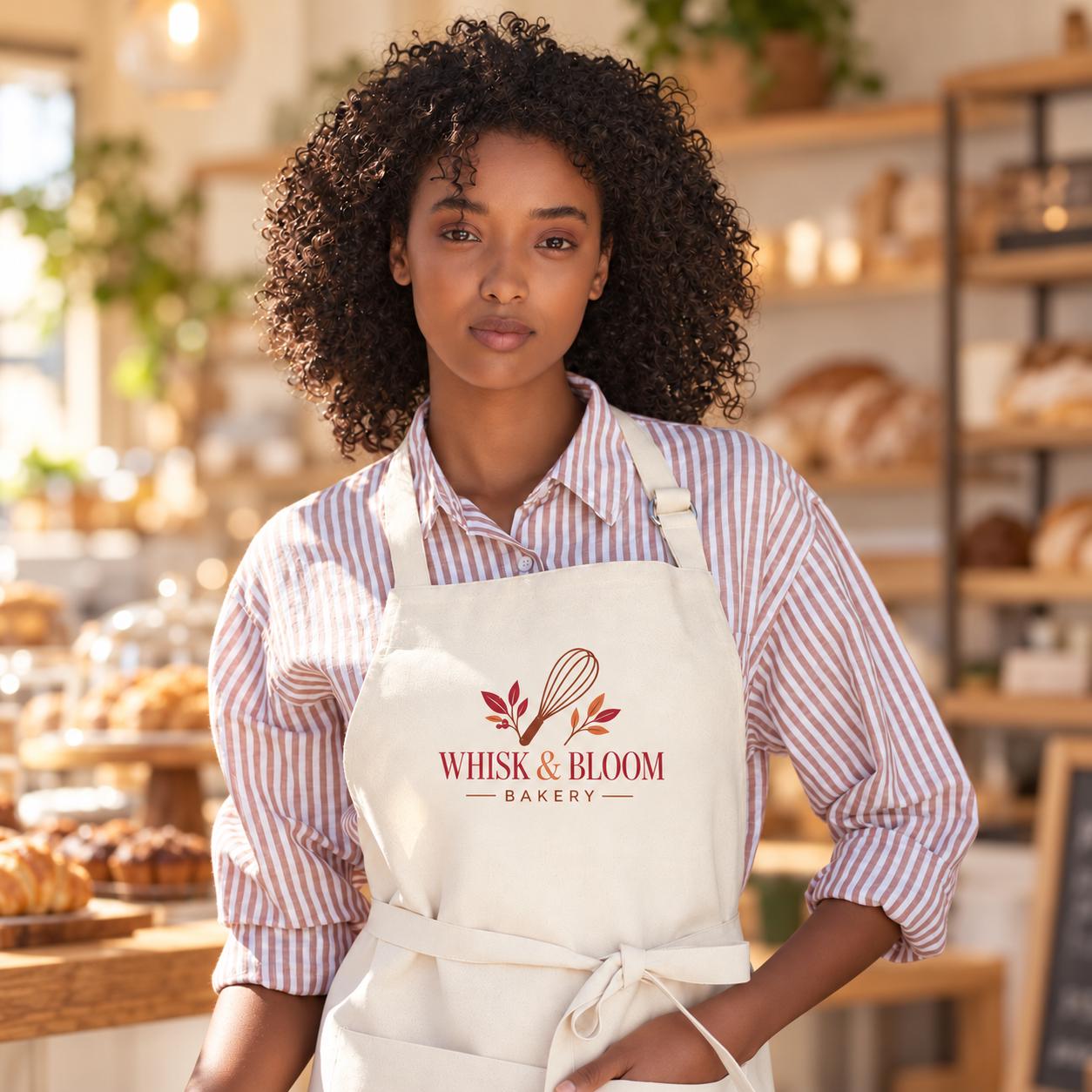 il_fullxfull.8618430018_mzgk Custom Printed Bakery Apron with Business Logo | Personalised Baker’s Apron