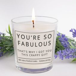 You're So Fabulous Crappy Gift Funny Scented Candle You're So Fabulous Crappy Gift Funny Scented Candle