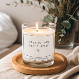 Here's To Your Next Chapter Candle Here's To Your Next Chapter Candle