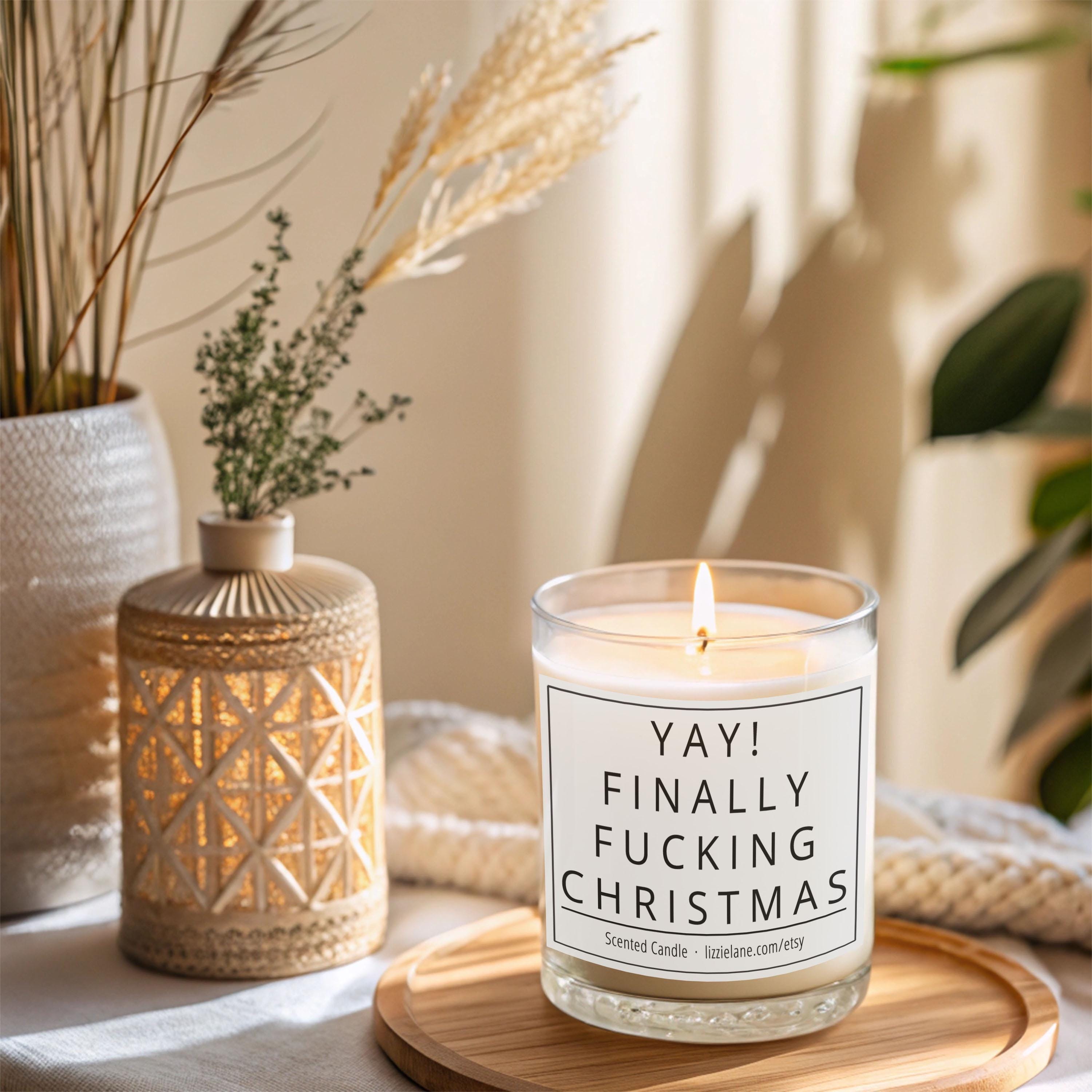 Funny Christmas Candle with Scented Vanilla Jar Funny Christmas Candle with Scented Vanilla Jar