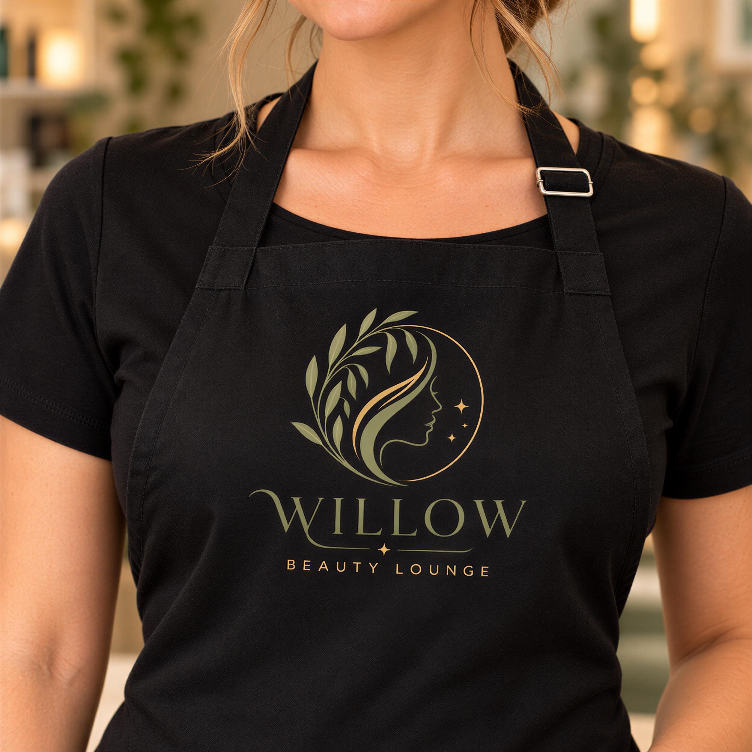 Personalised Beautician Apron with Business Logo Personalised Beautician Apron with Business Logo