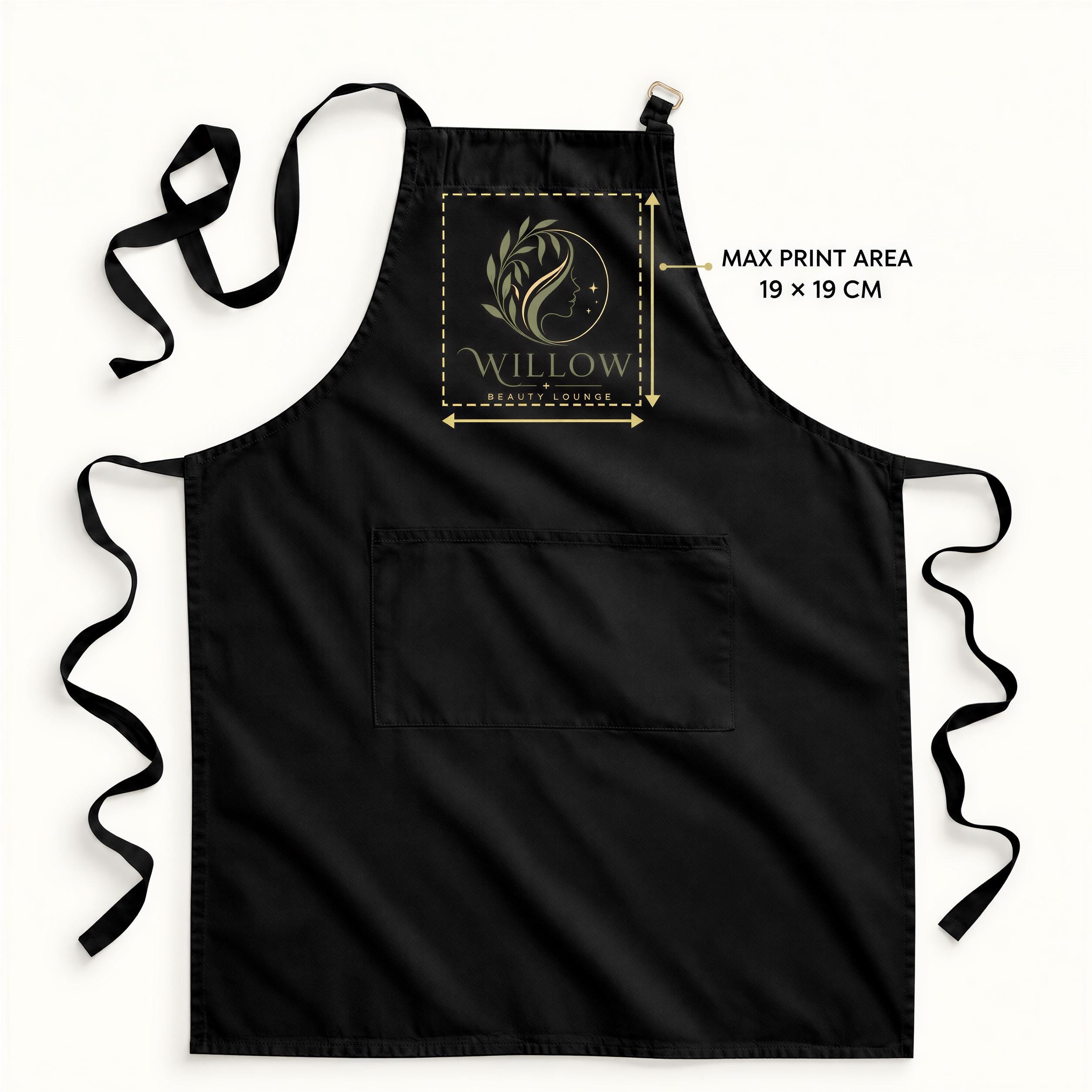 Personalised Beautician Apron with Business Logo Personalised Beautician Apron with Business Logo