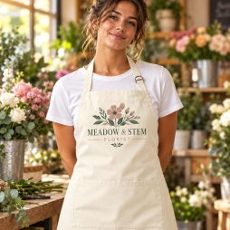 Personalised Florist Apron with Business Logo Personalised Florist Apron with Business Logo